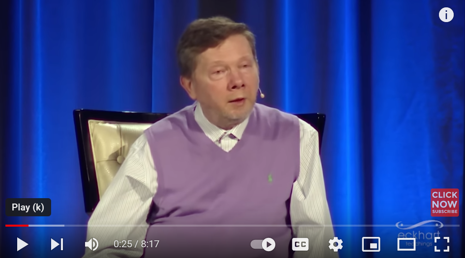 Eckhart Tolle on utube