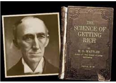 image of Wallace D Wattles and his book The Science of Getting Rich